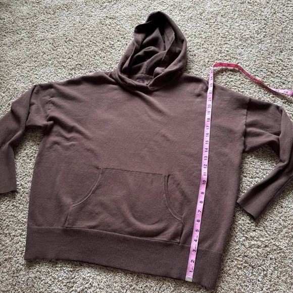 NUUDS Luxe Knit Hoodie in Coffee Brown size Small - Picture 12 of 12